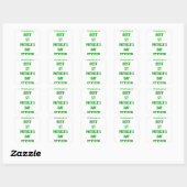 Sticker Carré Meilleure Saint Patrick du monde (Feuille)