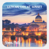 Sticker Carré Meilleurs endroits tranquilles en italie (Devant)