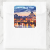 Sticker Carré Meilleurs endroits tranquilles en italie (Sac)