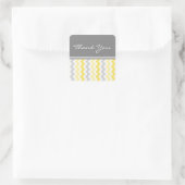 Sticker Carré Mélanges Merci citron Mariage Enveloppe Seals (Sac)