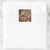 Sticker Carré Melchizedek propose du pain et du vin (Sac)