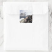 Sticker Carré Membres de la visite, conseil, recherche (Sac)