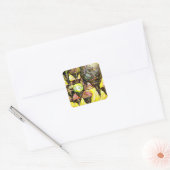 Sticker Carré Même plus grande idée de couleur (Enveloppe)