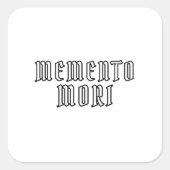 Sticker Carré Memento Mori (Devant)