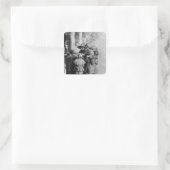 Sticker Carré Mendiants à la porte d'une maison, 1648 (Sac)