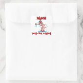 Sticker Carré Ménopause amusante (Sac)