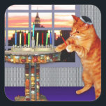 Sticker Carré menorah cat.jpg<br><div class="desc">Pas simplement pour Chanukah plus - ce joli gingembre allume les bougies parce qu'un grand miracle s'est produit ici !</div>