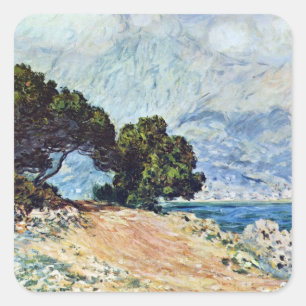 Sticker Carré Menton vu du Casquette Martin par Claude Monet