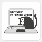 Sticker Carré Meow Tech (Devant)