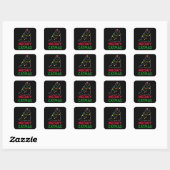 Sticker Carré Meowy Noël de chat (Feuille)