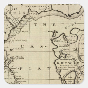 Sticker Carré Mer Caspienne