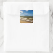 Sticker Carré Mer et vagues (Sac)