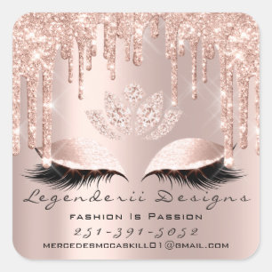 Sticker Carré Mercedes Beauty Lashes Lotus Merci