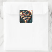 Sticker Carré merci (Sac)