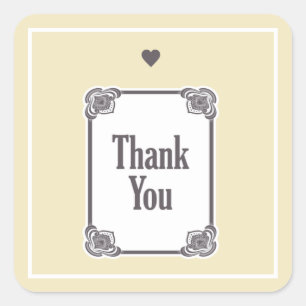 Sticker Carré Merci