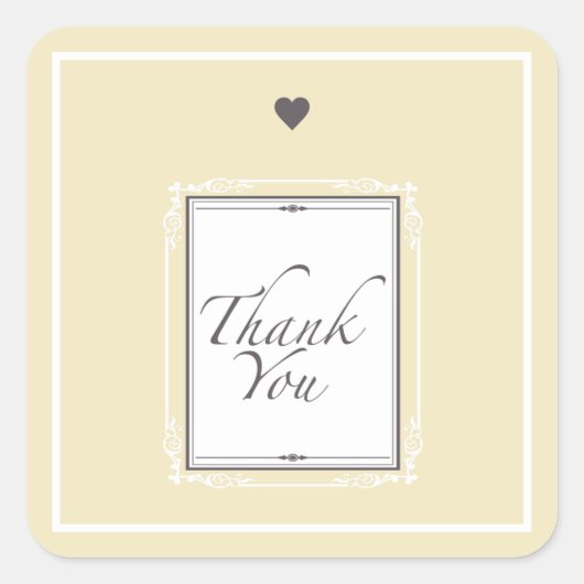 Sticker Carré Merci (Devant)