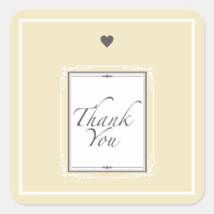 Sticker Carré Merci