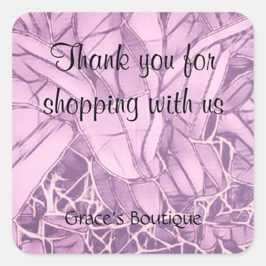 Sticker Carré Merci (Devant)