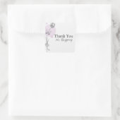 Sticker Carré Merci à fleurs de Tulip (Sac)