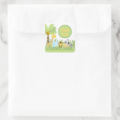 Sticker Carré Merci Baby shower Jungle ! (Sac)