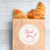 Sticker Carré Merci boulangerie