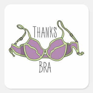 Sticker Carré Merci Bra