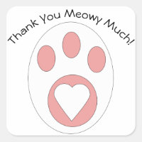 Merci Cat Paw Cute Personnaliser
