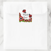 Sticker Carré Merci d'anniversaire de Ladybug ! (Sac)