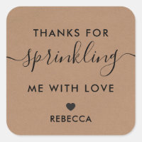 Merci de m'asperger avec l'étiquette cadeau d'amou