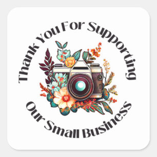 STICKER CARRÉ MERCI DE SOUTIEN À NOS PETITES ENTREPRISES