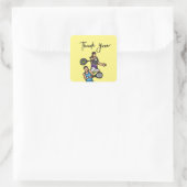 Sticker Carré Merci de tennis (Sac)