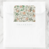 STICKER CARRÉ MERCI ENVELOPE SEAL : WILLIAM MORRIS : JASMINE (Sac)