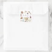 Sticker Carré Merci - Enveloppe pour autosoins (Sac)