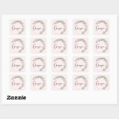 Sticker Carré Merci Géorgie (Feuille)