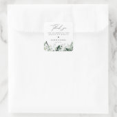 Sticker Carré Merci Mariage naturel (Sac)