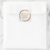 Sticker Carré Merci Moderne Pour Soutenir Ma Petite Entreprise (Sac)