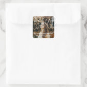 Sticker Carré Merci moderne simple photo Graduation (Sac)