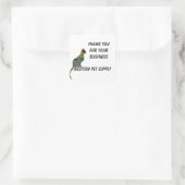 Sticker Carré Merci Mosaic Stripe Chat Appréciation de l'entrepr (Sac)