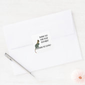 Sticker Carré Merci Mosaic Stripe Chat Appréciation de l'entrepr (Enveloppe)