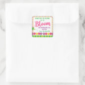 Sticker Carré Merci pour nous aider à fleurir le Merci (Sac)