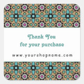 Sticker Carré Merci Pour Votre Achat 1 (Devant)