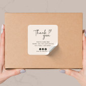 Sticker Carré Merci pour votre achat / commande