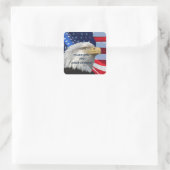 STICKER CARRÉ MERCI POUR VOTRE SERVICE (Sac)