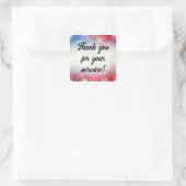 Sticker Carré Merci pour votre service (Sac)