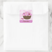 Sticker Carré Merci Smartie Cupcake (Sac)