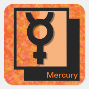 Sticker Carré Mercure