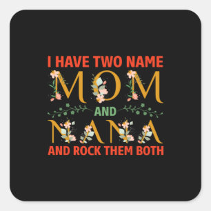 Sticker Carré Mère Art Maman Et Nana