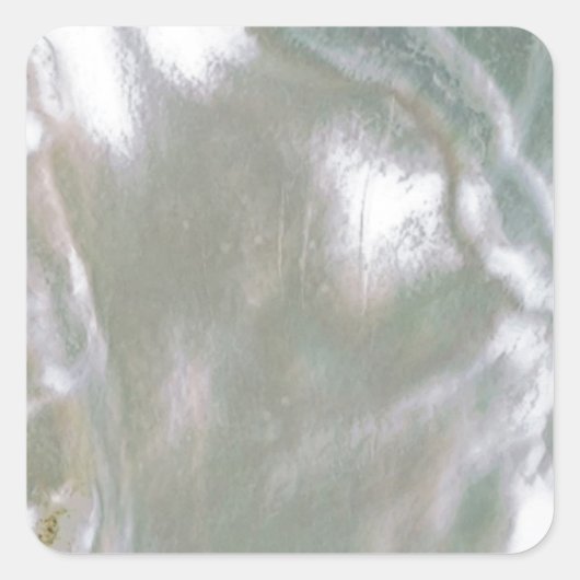 Sticker Carré Mère de Pearl-White (Devant)