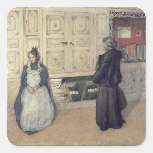 Sticker Carré Mère et enfant, 1903 (Devant)