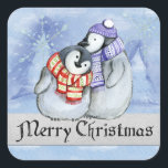 STICKER CARRÉ MERRY CHRISTMAS CUTE<br><div class="desc">MERRY CHRISTMAS CUTE</div>